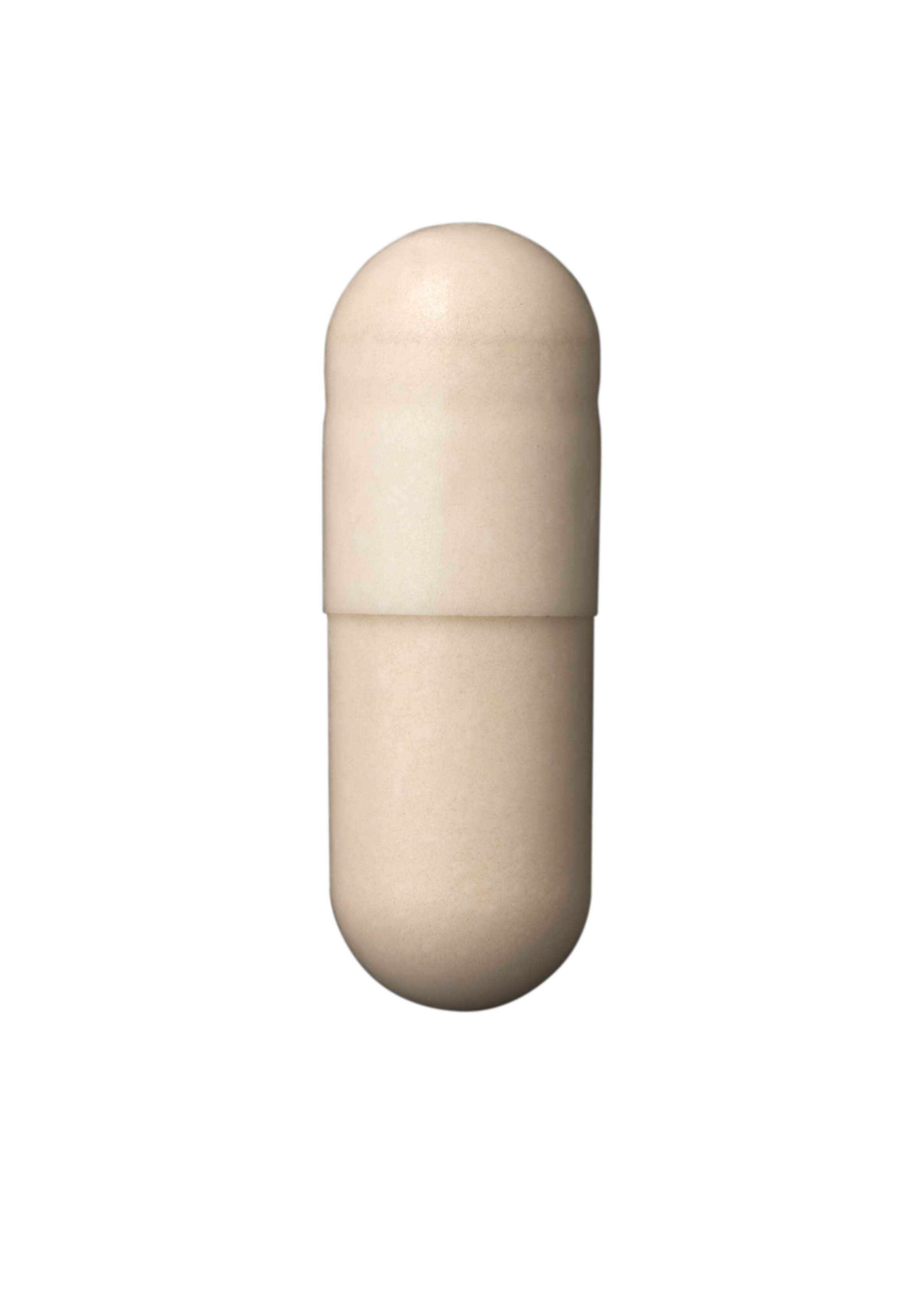 Detalle de una cápsula de Skin Vitality, el multivitamínico de Advanced Nutrition Programme diseñado con una mezcla de 28 ingredientes para apoyar la salud de la piel, el cabello y las uñas.