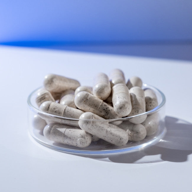 Cápsulas blancas de Skin Vitality multivitamínico para la piel